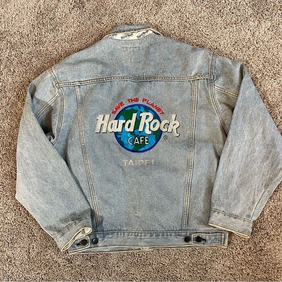 Hard Rock Cafe Jackets & Coats Vintage Hard Rock Cafe Taipei Denim